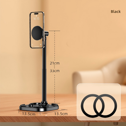 🥳50K+ SOLD!💞Magnetic Overhead Phone Stand – 360° Rotation, Height Adjustable for Cooking & Crafting Videos