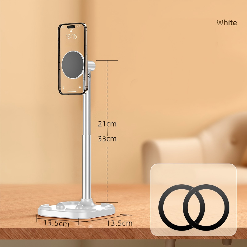 🥳50K+ SOLD!💞Magnetic Overhead Phone Stand – 360° Rotation, Height Adjustable for Cooking & Crafting Videos