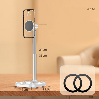 🥳50K+ SOLD!💞Magnetic Overhead Phone Stand – 360° Rotation, Height Adjustable for Cooking & Crafting Videos