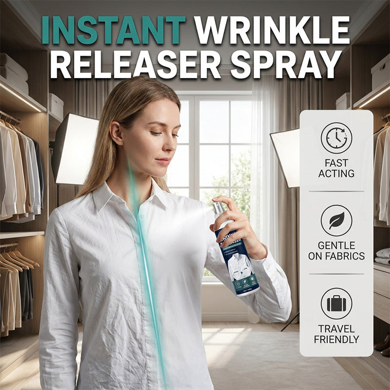 🔥 Buy 2 Get 1 Free🔥👔 Instant wrinkle release – no iron, travel-ready, static-free & fresh.
