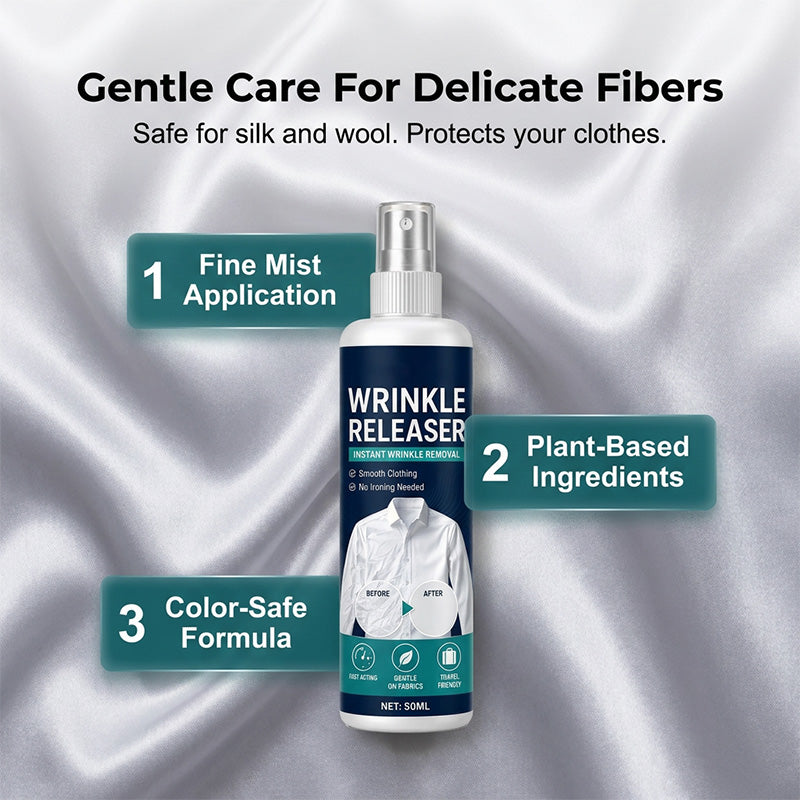 🔥 Buy 2 Get 1 Free🔥👔 Instant wrinkle release – no iron, travel-ready, static-free & fresh.