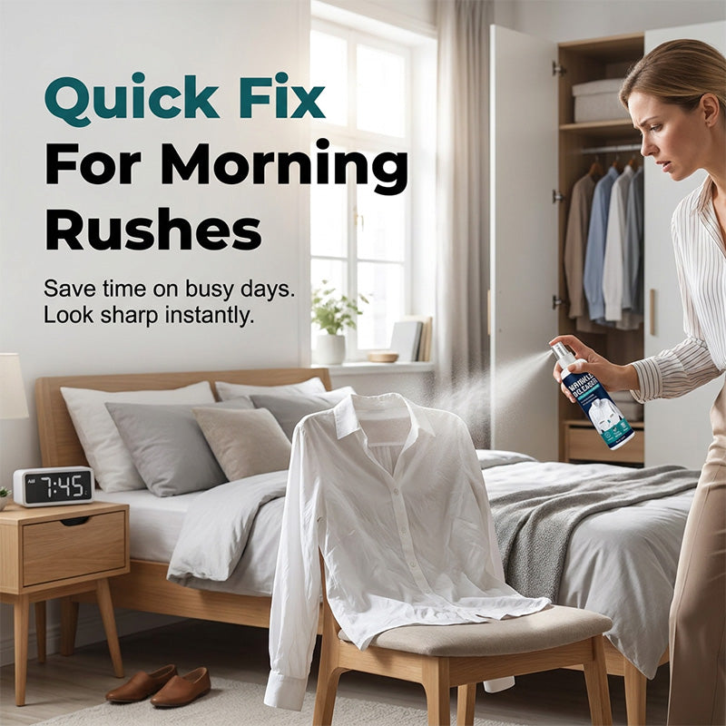 🔥 Buy 2 Get 1 Free🔥👔 Instant wrinkle release – no iron, travel-ready, static-free & fresh.