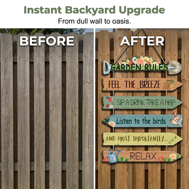 ⏳ Time-Limited Special! Rustic Wooden Garden Hanging Sign 🏡🪧