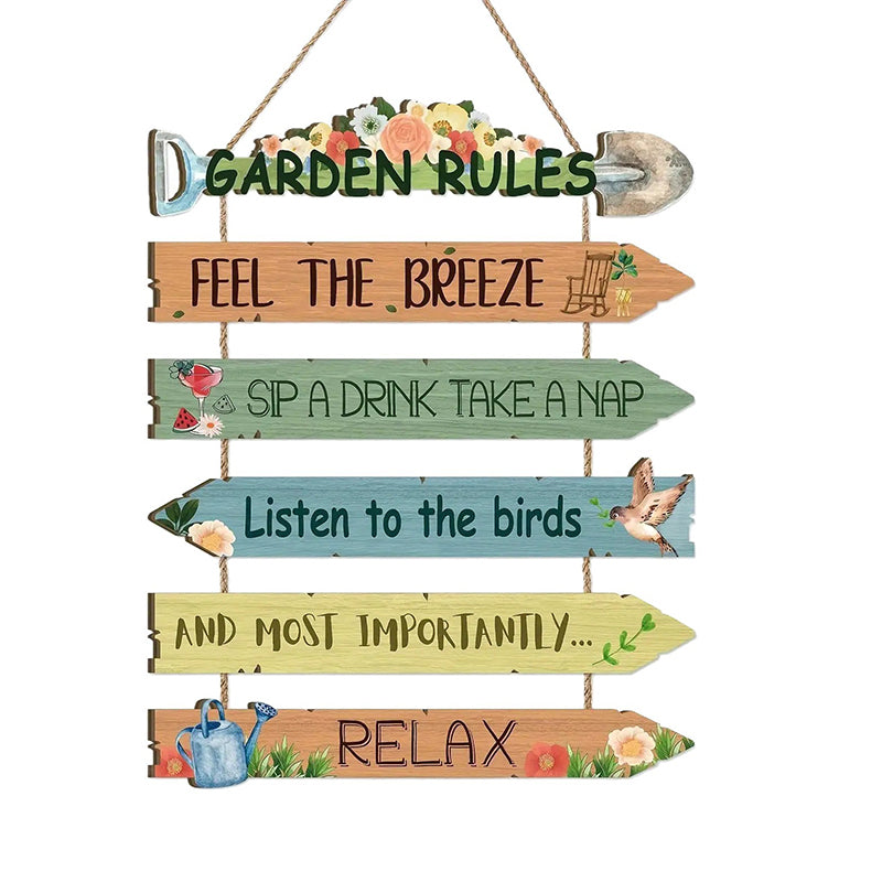 ⏳ Time-Limited Special! Rustic Wooden Garden Hanging Sign 🏡🪧