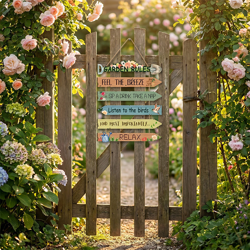 ⏳ Time-Limited Special! Rustic Wooden Garden Hanging Sign 🏡🪧