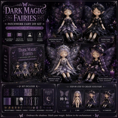 🔥✨ Fairy Patchwork DIY Sewing Kit Collection 🧚‍♀️ – Create Your Own Magical Doll 💖