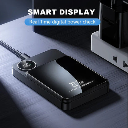 ⚡ 10,000mAh Magnetic Power Bank🧲 22.5W Wired & 15W Wireless Fast Charging
