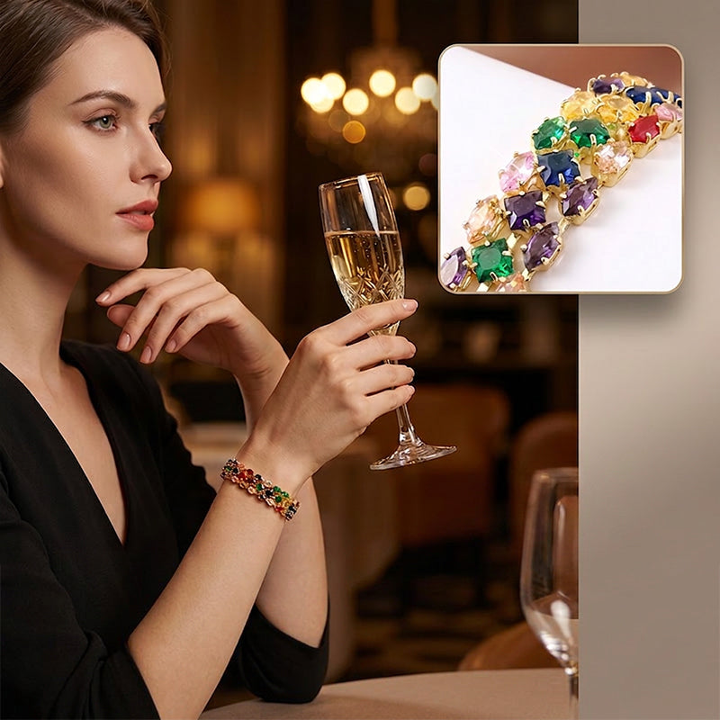 💫48% OFF NOW!💞 Women's Elegant Multicolor Tennis Bracelet