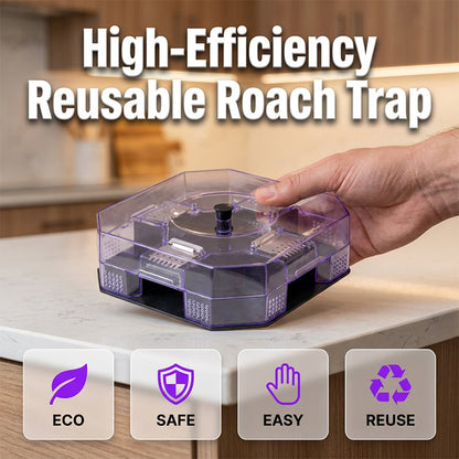 🔥Hot Sale 50% OFF🔥 No More Toxic Sprays! Reusable Roach Trap – Catch & Release (or Dispose) Safely