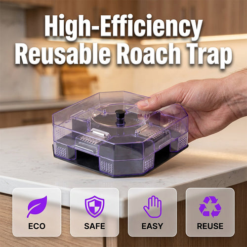 🔥Hot Sale 50% OFF🔥 No More Toxic Sprays! Reusable Roach Trap – Catch & Release (or Dispose) Safely
