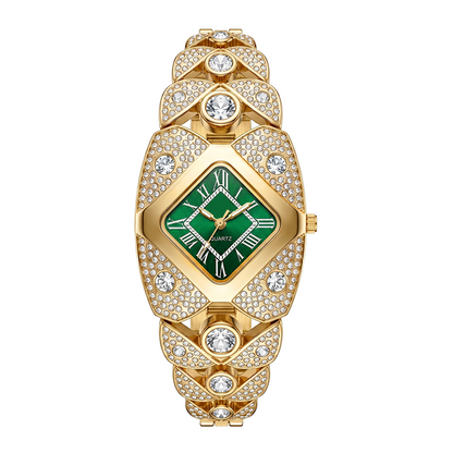 🎉 LIMITED TIME 50% OFF! ⌚ Rhombus Dial Watch – Geometric Sparkle Elegance ✨