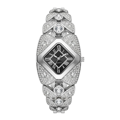 🎉 LIMITED TIME 50% OFF! ⌚ Rhombus Dial Watch – Geometric Sparkle Elegance ✨