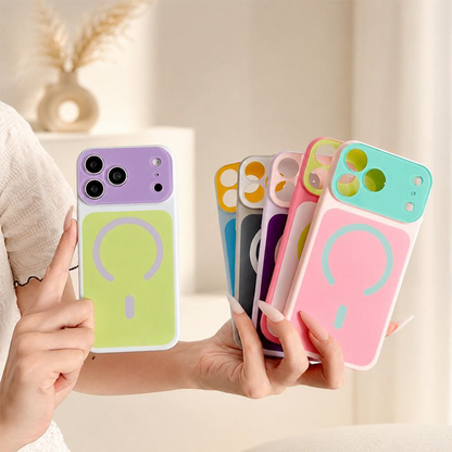 Magnetic Contrast Color Phone Case