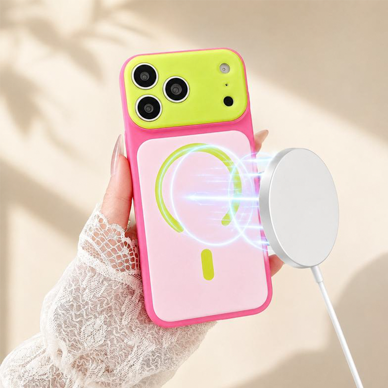 Magnetic Contrast Color Phone Case
