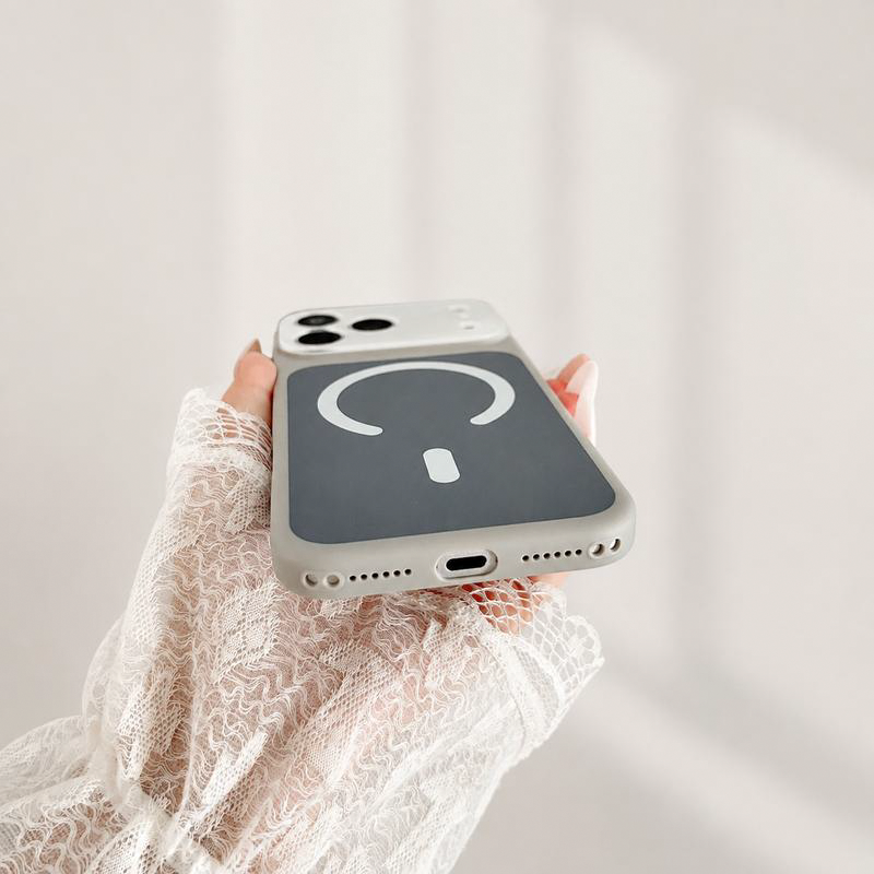Magnetic Contrast Color Phone Case