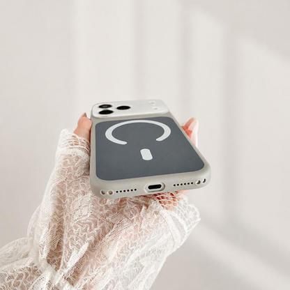 Magnetic Contrast Color Phone Case