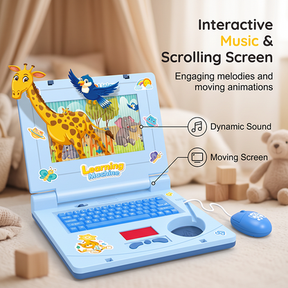 👧Educational toys to boost kids' thinking skills！🖥️Interactive Simulation Toy Laptop