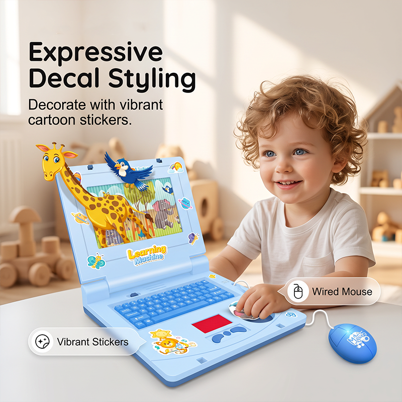 👧Educational toys to boost kids' thinking skills！🖥️Interactive Simulation Toy Laptop