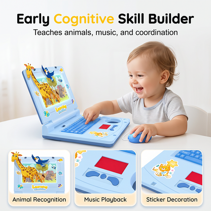 👧Educational toys to boost kids' thinking skills！🖥️Interactive Simulation Toy Laptop