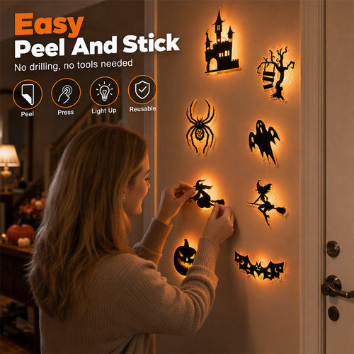 🔥2026 HOT SALE!! Halloween Glow in Dark Wall Stickers👻