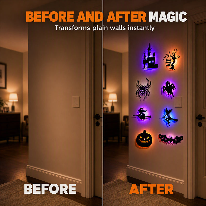 🔥2026 HOT SALE!! Halloween Glow in Dark Wall Stickers👻