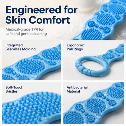 Silicone Double-Sided Bath Back Scrubber🛁