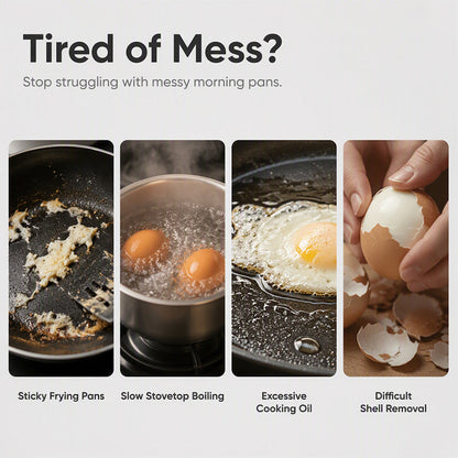 🍳Buy 1 Get 1 Free🍳 2-Egg Microwave Poacher – Quick Breakfast Maker for Busy Mornings