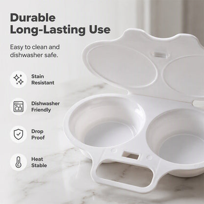 🍳Buy 1 Get 1 Free🍳 2-Egg Microwave Poacher – Quick Breakfast Maker for Busy Mornings