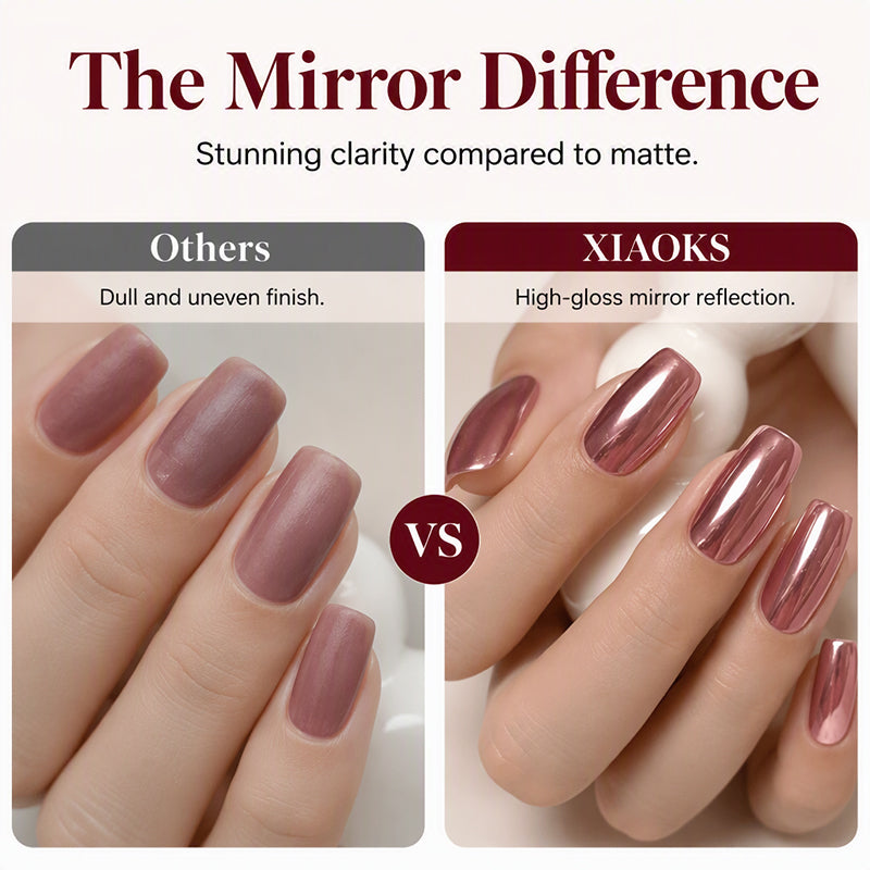 💅✨ Metallic Shine Nail Color – Quick-Dry High-Gloss Finish for Statement Manicures