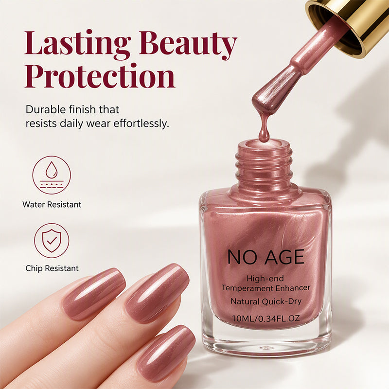 💅✨ Metallic Shine Nail Color – Quick-Dry High-Gloss Finish for Statement Manicures