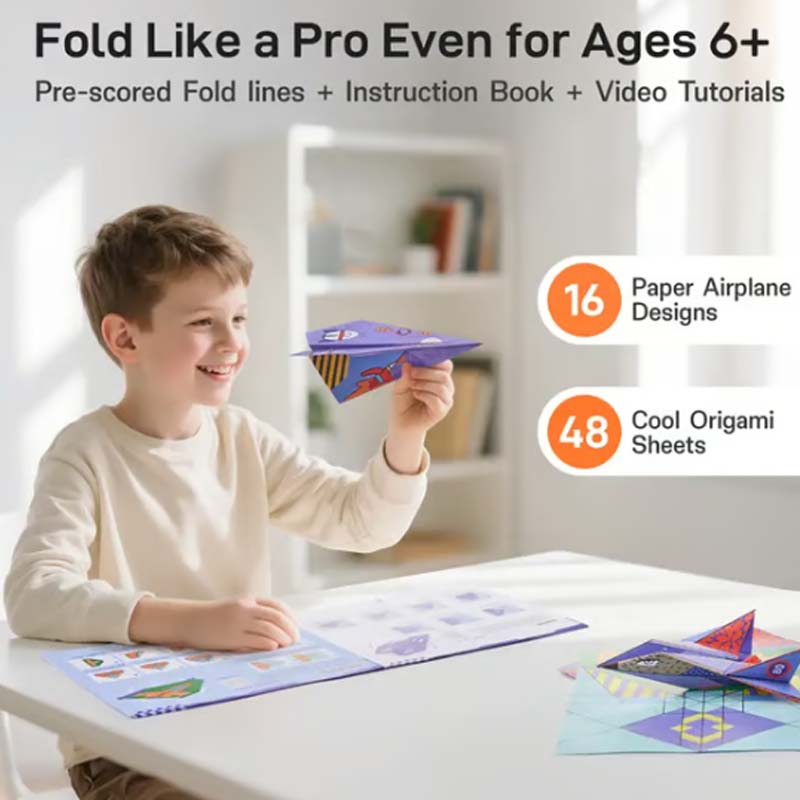 ⏳🔥LIMITED-TIME 50% OFF! ⏰🔥 Creative DIY Paper Airplane Set For Kids