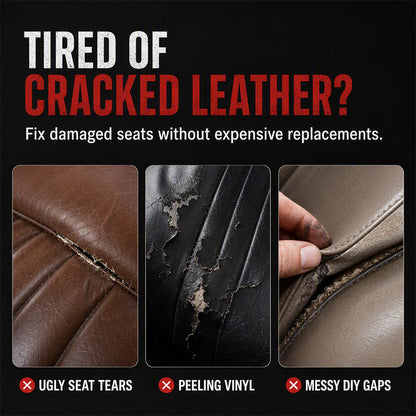 🚘 Quick Dry Car Seat Leather Repair Glue‑ Precision Nozzle Vinyl & Leather Adhesive, Permanent Bond Repair Glue for Car Seats, Sofas & Leather Furnitures