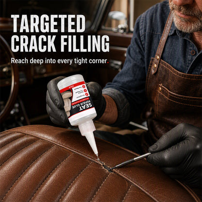 🚘 Quick Dry Car Seat Leather Repair Glue‑ Precision Nozzle Vinyl & Leather Adhesive, Permanent Bond Repair Glue for Car Seats, Sofas & Leather Furnitures