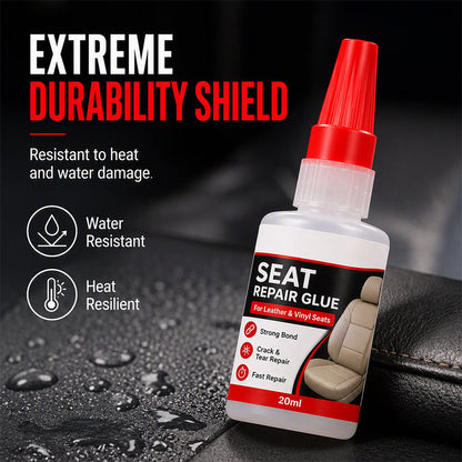 🚘 Quick Dry Car Seat Leather Repair Glue‑ Precision Nozzle Vinyl & Leather Adhesive, Permanent Bond Repair Glue for Car Seats, Sofas & Leather Furnitures