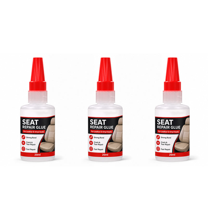 🚘 Quick Dry Car Seat Leather Repair Glue‑ Precision Nozzle Vinyl & Leather Adhesive, Permanent Bond Repair Glue for Car Seats, Sofas & Leather Furnitures