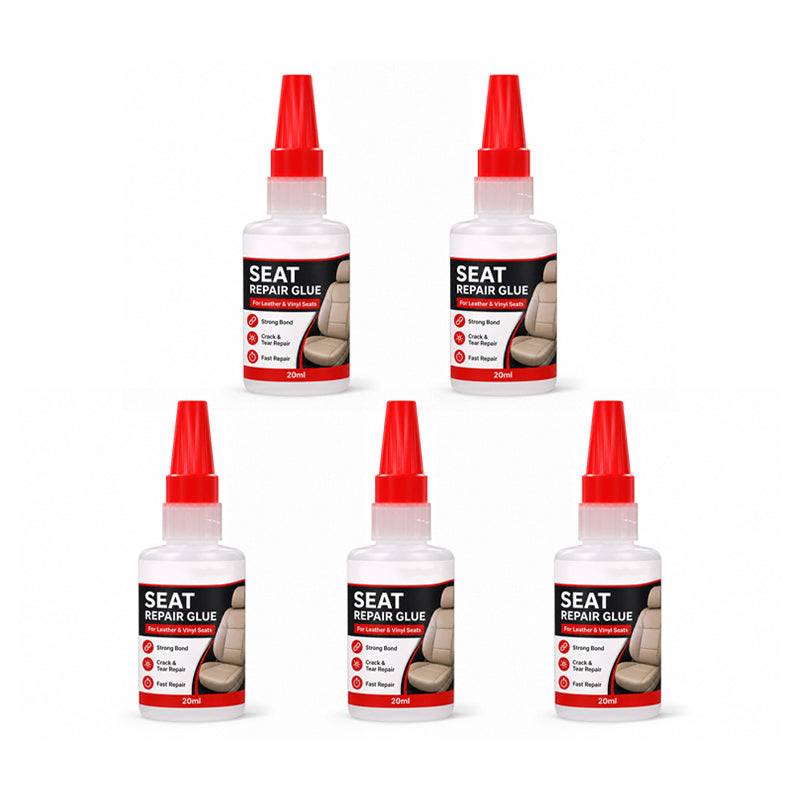 🚘 Quick Dry Car Seat Leather Repair Glue‑ Precision Nozzle Vinyl & Leather Adhesive, Permanent Bond Repair Glue for Car Seats, Sofas & Leather Furnitures