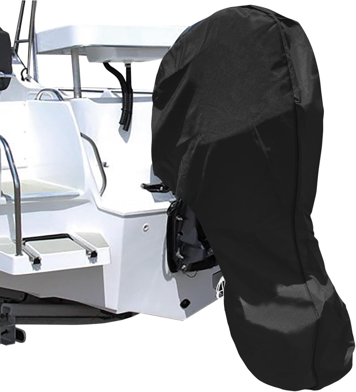 🚤 420D Oxford Outboard Motor Cover – Full Protection from Rain, Snow and UV Damage with a Tool-Free Fit 🛡️