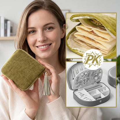 🔥2026 Hot Sale! ✨Portable Travel Jewelry Organizer Pocket Case Bag🎁